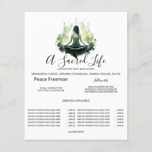 Geworteld licht Heilige Vrouwelijke Meditatie Flyer