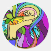 geworteld potentieel ronde sticker (Voorkant)