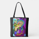 geworteld potentieel tote bag (Achterkant)