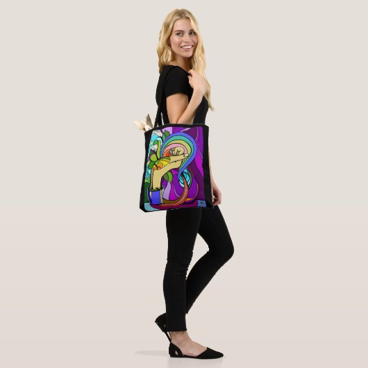 geworteld potentieel tote bag (Op model)