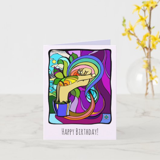 Gewortelde Potentie Kaart (Gele Bloem)