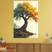 gewortelde sereniteit canvas afdruk (Insitu (Woonkamer))