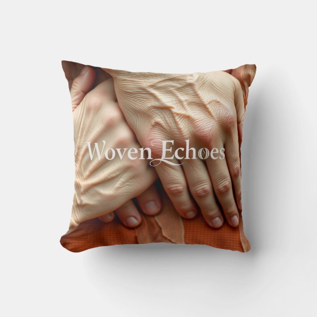Gewoven Echo's Handen Kussen (Voorkant)