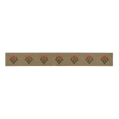 Gewoven Poinsettia Grosgrain Lint (Voorkant)