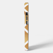 Gewoven tinten bruin Case-Mate iPhone case (Achterkant / Links)