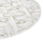 Gewoven witte mandvlecht Bruidsdouche Snijplank (Hoek)