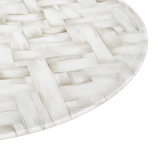 Gewoven witte mandvlecht Bruidsdouche Snijplank (Hoek)