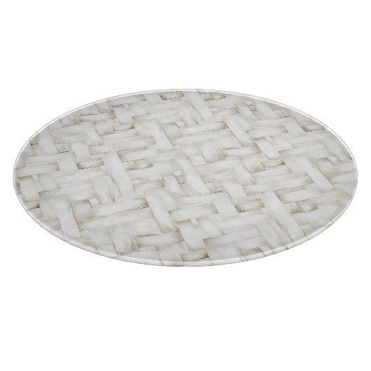 Gewoven witte mandvlecht Bruidsjurk Snijplank (Hoek)