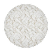 Gewoven witte mandvlecht Bruidsjurk Snijplank (Voorkant)