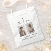 Gewrichtsdoop 2 Foto Bedankzakje (Geknipt)