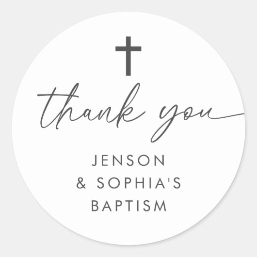 Gewrichtsdoop Ronde Sticker (Voorkant)