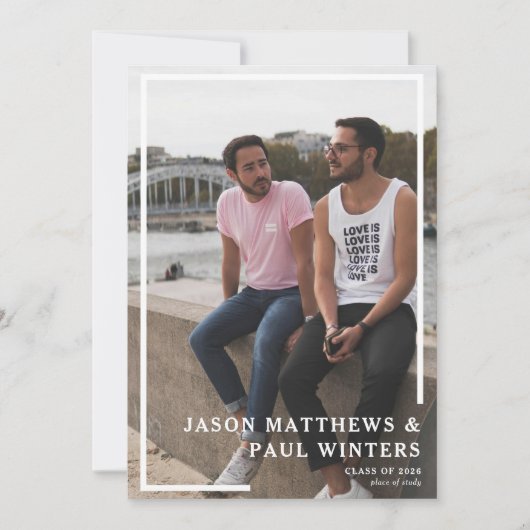 Gewrichtsviering van het Afstuderen Afstuderen Kaart (Voorkant)