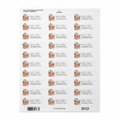 Gewürzte Pompoen Herfst Terug Adres Labels (Full Sheet)