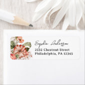 Gewürzte pompoen herfst terug adreslabels etiket (Insitu)