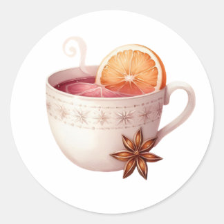 Gewürzte Winterthee Sticker – Cozy Kerst Drink