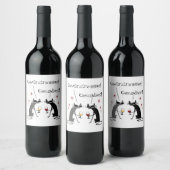 Gewurztraminer Gesundheit witte wijn citaat Wijn Etiket (Flessen)