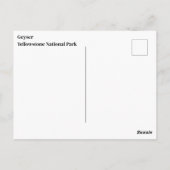Geyser-Briefkaart Briefkaart (Achterkant)