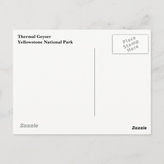 Geyser-Briefkaart Briefkaart (Achterkant)