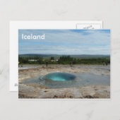 Geyser gaat uitbarsten! wenskaart briefkaart (Voorkant / Achterkant)