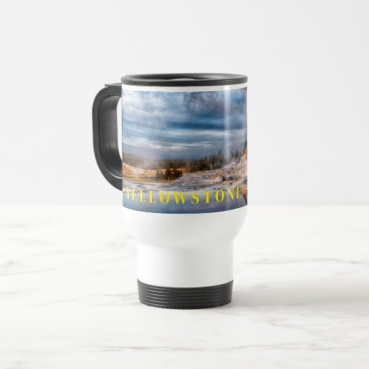 Geyser Goellowstone Travel Mug Reisbeker (Voorkant links)