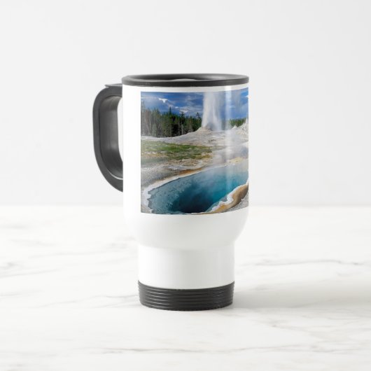 Geyser Goellowstone Travel Mug Reisbeker (Voorkant links)