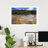 Geyser in Yellowstone National Park Poster (Thuiskantoor)