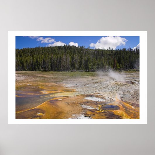Geyser in Yellowstone National Park Poster (Voorkant)