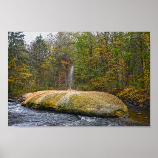 Geyser Island Spouter, Saratoga Springs, New York Poster (Voorkant)