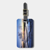 Geyser Roke op Sunset Bagagelabel (Voorkant verticaal)