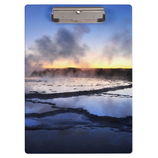 Geyser Roke op Sunset Klembord (Voorkant)