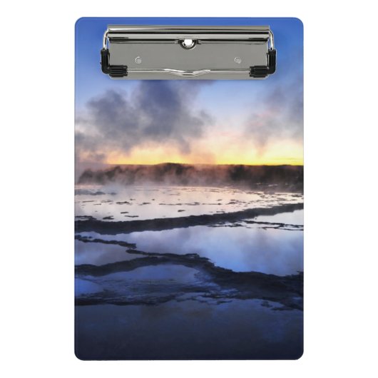 Geyser Roke op Sunset Mini Klembord (Voorkant)