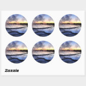 Geyser Roke op Sunset Ronde Sticker (Vel)