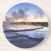 Geyser Roke op Sunset Zandsteen Onderzetter (Voorkant)