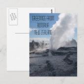Geyser, Rotorua, Nieuw-Zeeland Briefkaart (Voorkant / Achterkant)
