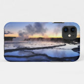 Geyserrook bij zonsondergang Case-Mate iPhone case (Achterkant (horizontaal))