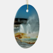 Geysers van geelsteen keramisch ornament (Rechts)