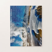 Geysers Yellowstone. Kerstgroeten Legpuzzel (Verticaal)