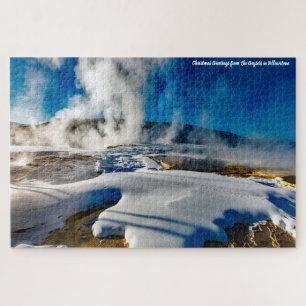 Geysers Yellowstone. Legpuzzel