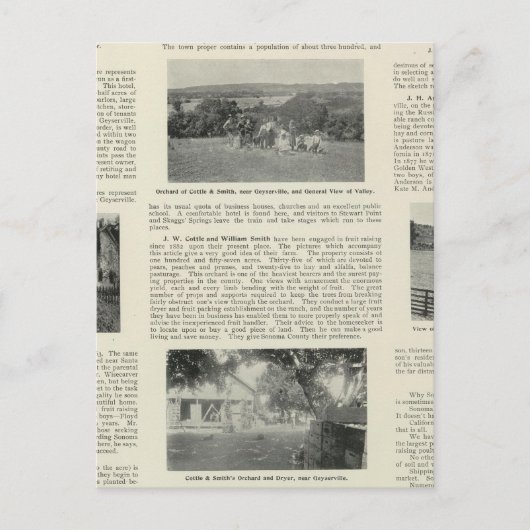 Geyserville, Californië Briefkaart (Voorkant)