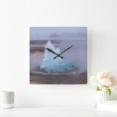 Geysir (warme lente) in IJsland Vierkante Klok (Huis)