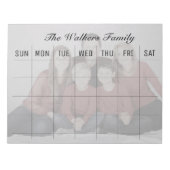 gezagsfotoplanner/ organisator bewerkbaar notitieblok (Voorkant)