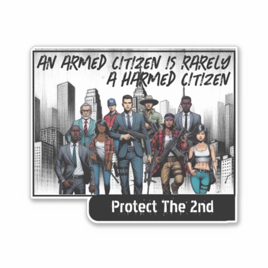 gezagsgetrouwe burger sticker (Voorkant)