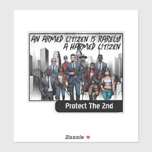 gezagsgetrouwe burger sticker (Vel)