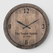 gezagsnaam van de Wooden Barrel Grote Klok (Voorkant)