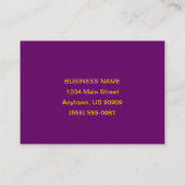 Gezakt hart en bloei Aangepast Visitekaartje (Achterkant)