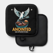 Gezalfd en benoemd tot grill pannenlap (Voorkant / Achterkant)