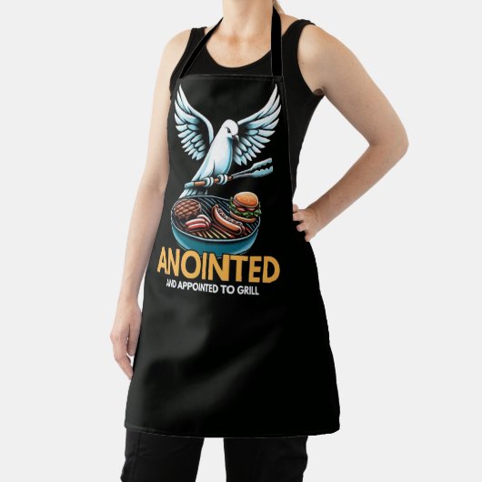 Gezalfd en benoemd tot grill schort (Insitu)