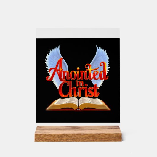 Gezalfd in Christus Acryl Bord (Voorkant)