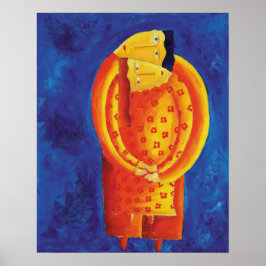 Gezamenlijk afdrukken van hedendaagse schilderijen poster