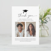 Gezamenlijk Afstuderen 2 Foto Hartelijk dank Bedankkaart (Staand voorkant)